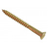 Wood Screw Slotted CSK Brass 1.1/2in x 6 ForgePack 12