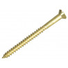Wood Screw Slotted CSK Brass 2.1/2in x 10 ForgePack 6