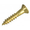 Wood Screw Slotted CSK Brass 3/4in x 6 ForgePack 25