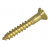 Wood Screw Slotted CSK Brass 3/4in x 4 ForgePack 45