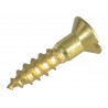 Wood Screw Slotted CSK Brass 3/4in x 8 ForgePack 20