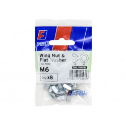 Wing Nut & Washer M6 ForgePack 8