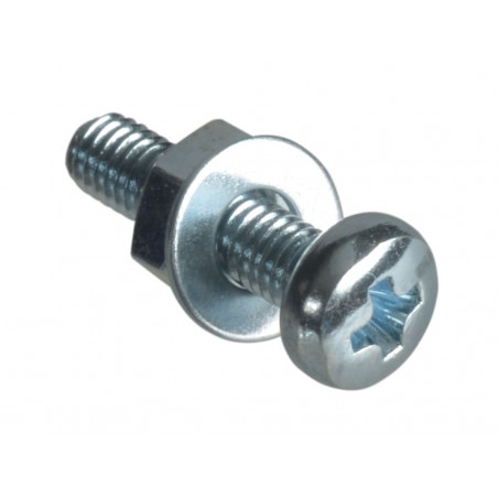Machine Screw Pozi Compatible Pan Head ZP M3 x 12mm ForgePack 50