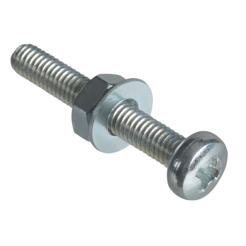 Machine Screw Pozi Compatible Pan Head ZP M3 x 20mm ForgePack 50 Machine Screw Pozi Compatible Pan Head ZP M3 x 20mm ForgePack 50