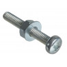 Machine Screw Pozi Compatible Pan Head ZP M3 x 20mm ForgePack 50