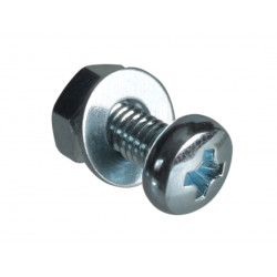 Machine Screw Pozi Compatible Pan Head ZP M3 x 8mm ForgePack 50