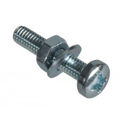 Machine Screw Pozi Compatible Pan Head ZP M4 x 20mm ForgePack 40