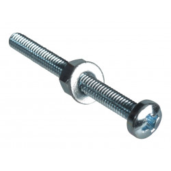 Machine Screw Pozi Compatible Pan Head ZP M4 x 40mm ForgePack 15