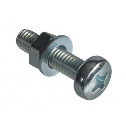 Machine Screw Pozi Compatible Pan Head ZP M5 x 20mm ForgePack 15
