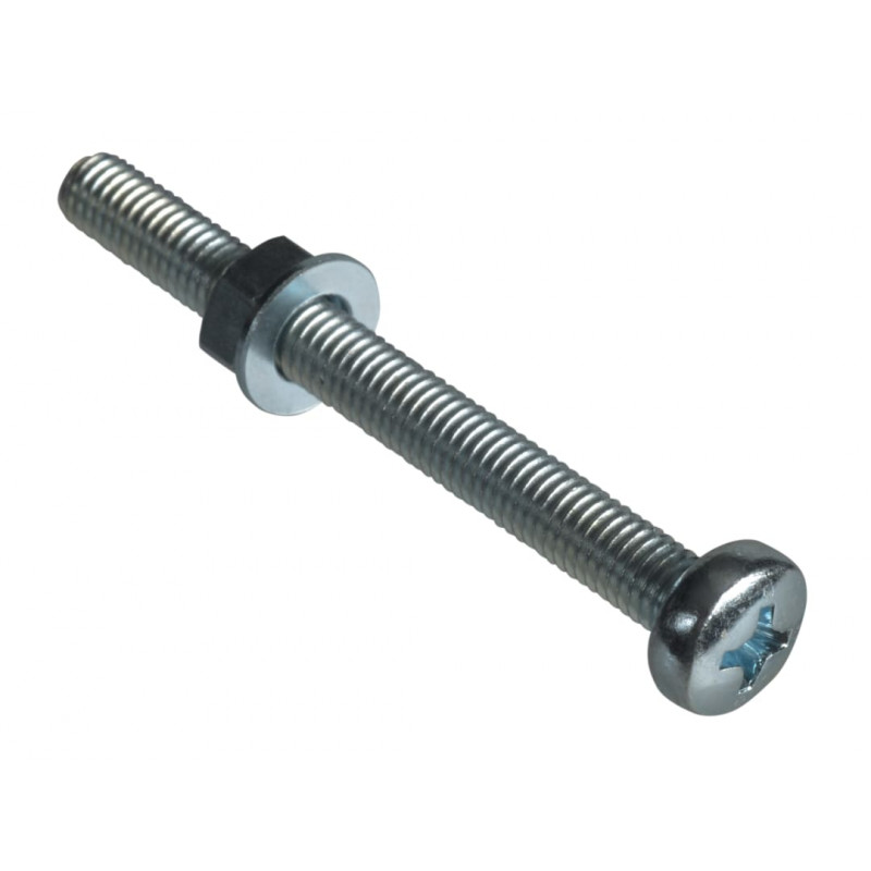 Machine Screw Pozi Compatible Pan Head ZP M5 x 50mm ForgePack 20 Machine Screw Pozi Compatible Pan Head ZP M5 x 50mm ForgePack 20
