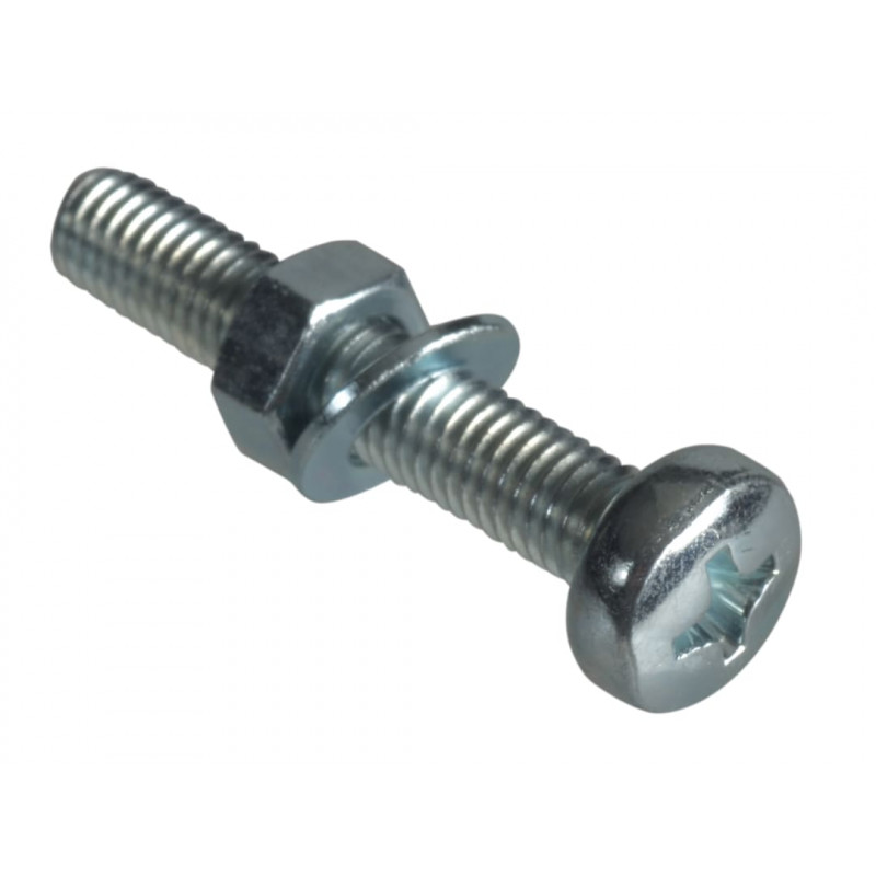 Machine Screw Pozi Compatible Pan Head ZP M5 x 30mm ForgePack 12 Machine Screw Pozi Compatible Pan Head ZP M5 x 30mm ForgePack 12