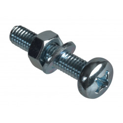 Machine Screw Pozi Compatible Pan Head ZP M6 x 30mm ForgePack 8