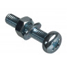 Machine Screw Pozi Compatible Pan Head ZP M6 x 30mm ForgePack 8