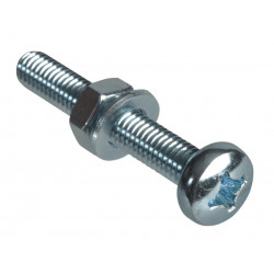 Machine Screw Pozi Compatible Pan Head ZP M6 x 40mm ForgePack 20