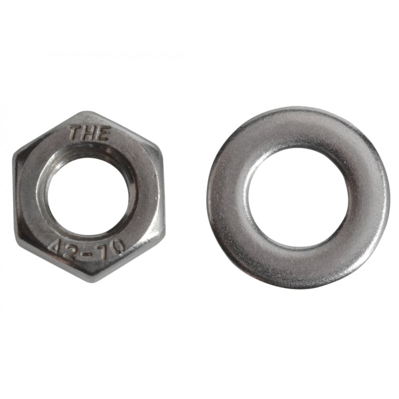 Hexagonal Nuts & Washers A2 Stainless Steel M8 ForgePack 12