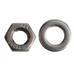 Hexagonal Nuts & Washers A2 Stainless Steel M6 ForgePack 20