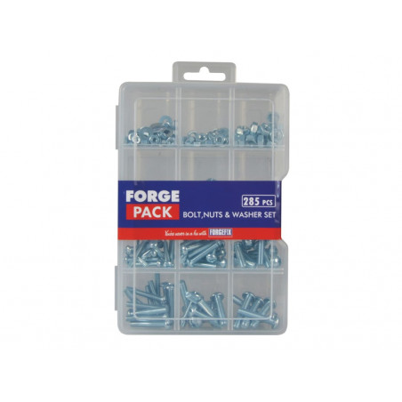 Hexagon Bolt Nut & Washer Kit ForgePack 285 Piece