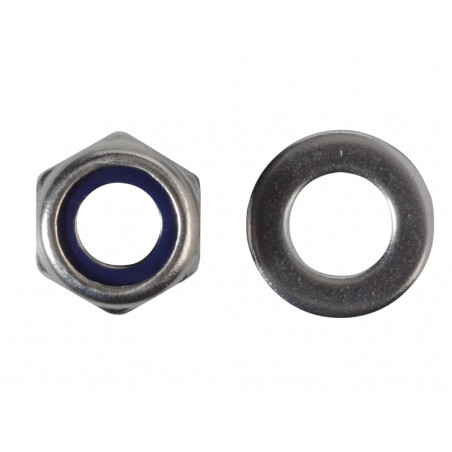 Nyloc Nuts & Washers A2 Stainless Steel M10 ForgePack 8