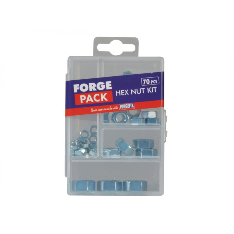Hexagon Nut Kit ForgePack 70 Piece Hexagon Nut Kit ForgePack 70 Piece