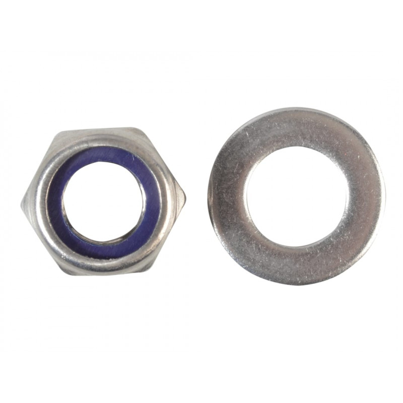 Nyloc Nuts & Washers A2 Stainless Steel M12 ForgePack 6 Nyloc Nuts & Washers A2 Stainless Steel M12 ForgePack 6