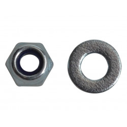 Nyloc Nuts & Washers Zinc Plated M4 ForgePack 50