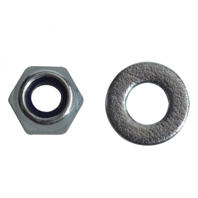 Nyloc Nuts & Washers Zinc Plated M4 ForgePack 50