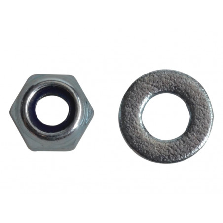 Nyloc Nuts & Washers Zinc Plated M4 ForgePack 50