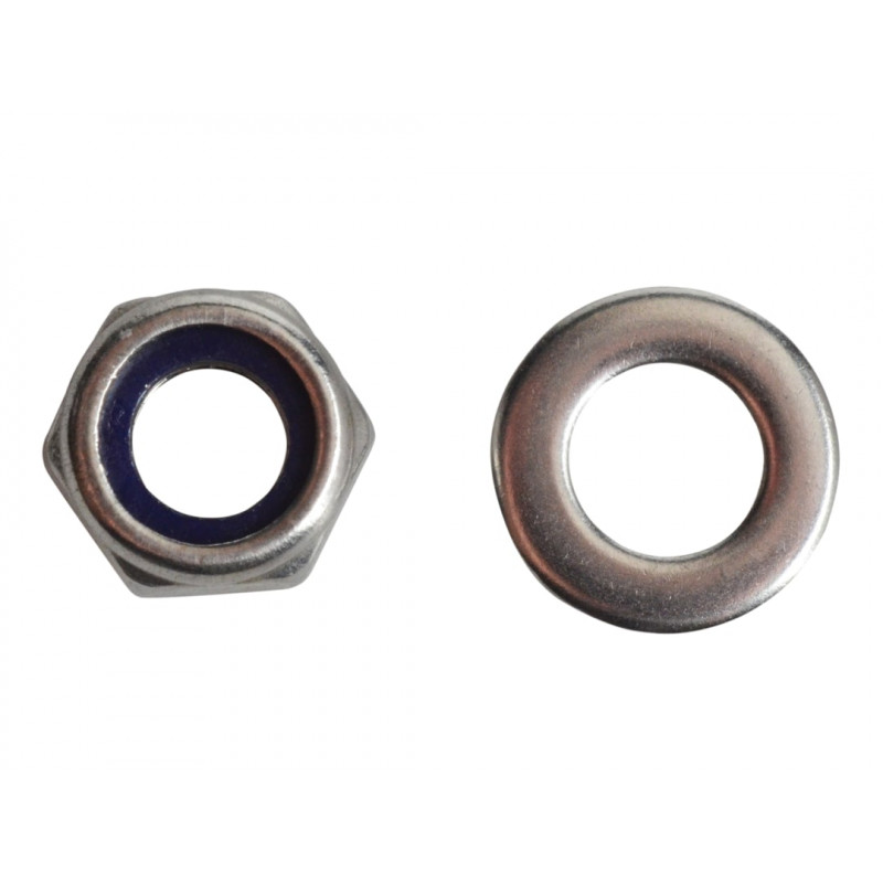 Nyloc Nuts & Washers A2 Stainless Steel M6 ForgePack 20 Nyloc Nuts & Washers A2 Stainless Steel M6 ForgePack 20