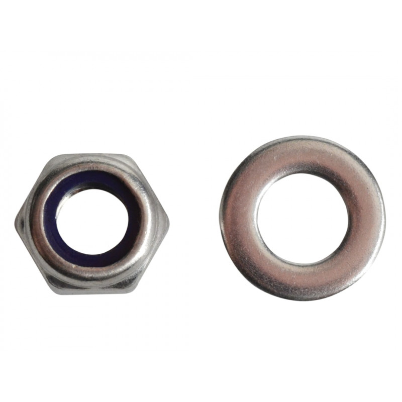 Nyloc Nuts & Washers A2 Stainless Steel M8 ForgePack 12 Nyloc Nuts & Washers A2 Stainless Steel M8 ForgePack 12