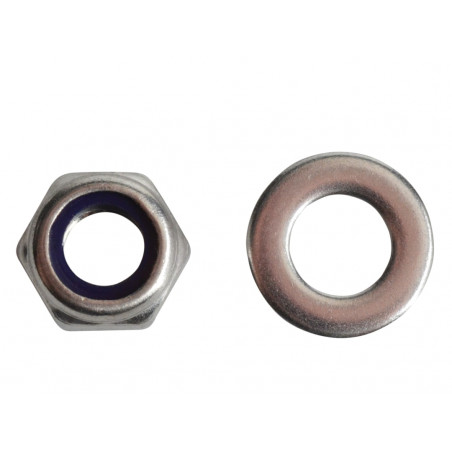Nyloc Nuts & Washers A2 Stainless Steel M8 ForgePack 12