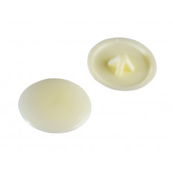 Pozi Compatible Cover Cap Cream No.6-8 Forge Pack 50