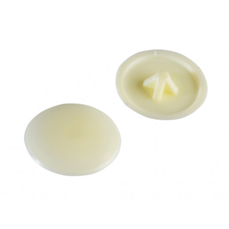 Pozi Compatible Cover Cap Cream No.6-8 Forge Pack 50
