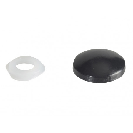 Domed Cover Cap Black No. 6-8 ForgePack 20