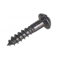 Wood Screw Slotted Round Head ST Black Japanned 3/4in x 8 ForgePack 25