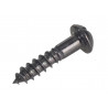 Wood Screw Slotted Round Head ST Black Japanned 3/4in x 8 ForgePack 25