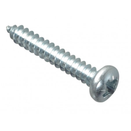 Self-Tapping Screw Pozi Compatible Pan Head ZP 1in x 8 ForgePack 25