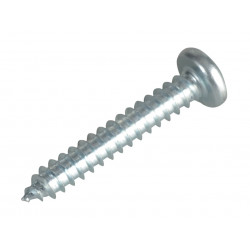 Self-Tapping Screw Pozi Compatible Pan Head ZP 1in x 8 ForgePack 25