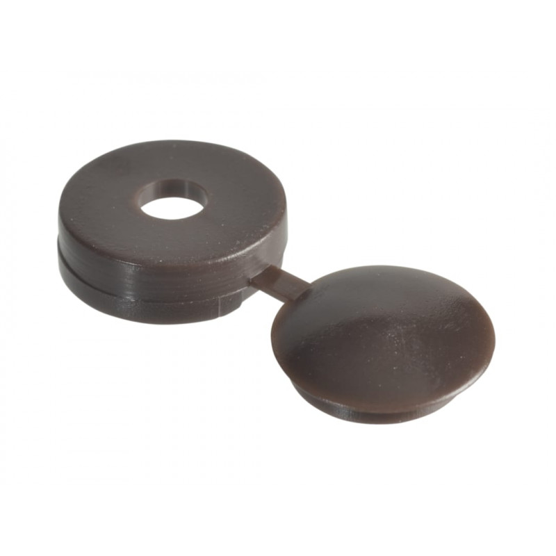 Hinged Cover Cap Dark Brown No. 6-8 Bag 100 Hinged Cover Cap Dark Brown No. 6-8 Bag 100