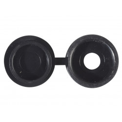 Hinged Cover Cap Black No. 6-8 Bag 100