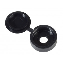 Hinged Cover Cap Black No. 6-8 Bag 100