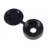 Hinged Cover Cap Black No. 6-8 Bag 100