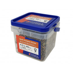 Multi-Purpose Pozi Compatible Screw CSK ST ZYP 4.0 x 40mm Box 200