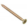 Multi-Purpose Pozi Compatible Screw CSK ST ZYP 4.0 x 50mm Box 200
