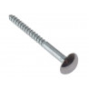Mirror Screw Chrome Domed Top Slotted CSK ST ZP 1.1/4in x 8 Bag 10