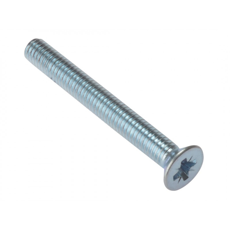 Machine Screw Pozi Compatible CSK ZP M6 x 30mm Bag 25 Machine Screw Pozi Compatible CSK ZP M6 x 30mm Bag 25