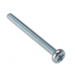 Machine Screw Pozi Compatible Pan Head ZP M4 x 30mm Bag 25