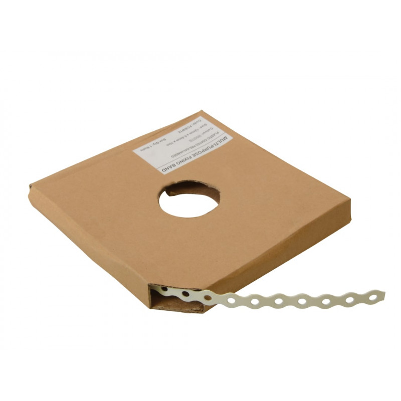 White Plastic Coated Pre-Galvanised Band 12mm x 0.8 x 10m Box 1 White Plastic Coated Pre-Galvanised Band 12mm x 0.8 x 10m Box 1
