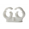 Pipe Clip Double Cliplock 22mm Box 50