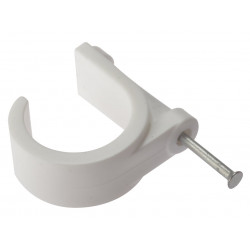 Pipe Clip with Masonry Nail 28mm Box 50