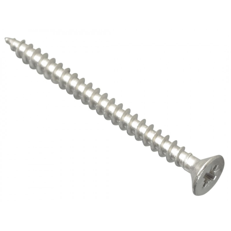 Multi-Purpose Pozi Compatible Screw CSK ST S/Steel 5.0 x 60mm Box 100 Multi-Purpose Pozi Compatible Screw CSK ST S/Steel 5.0 x 60mm Box 100